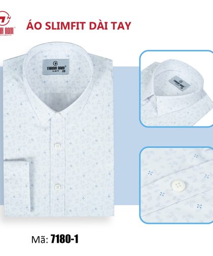 Sơ mi dài tay slimfit dáng ôm 7180-1