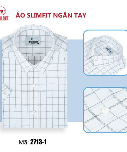 SƠ MI BAMBOO NGẮN TAY SLIMFIT - MẪU MỚI 2713-1