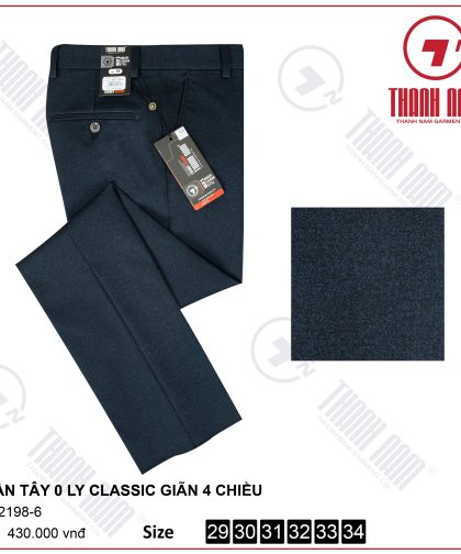 QUẦN TÂY 0 LY GIÃN 4 CHIỀU 2198-6